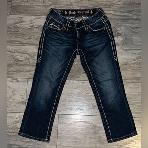 Rock Revival Womens Celine Capri Cropped Jeans Size 26 like new